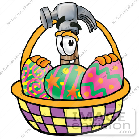 clip art easter eggs. #24210 Clip Art Graphic of a