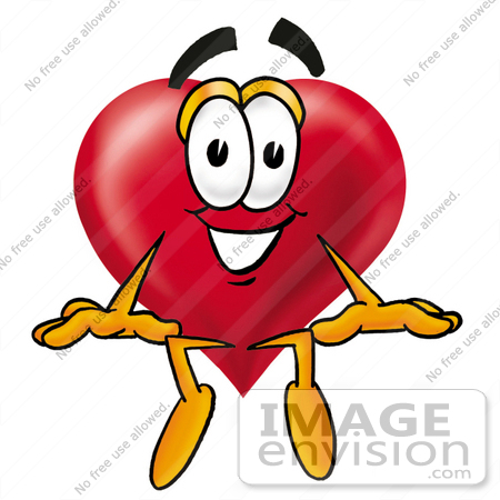love heart clipart free. #24315 Clip Art Graphic of a