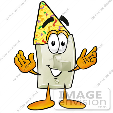 Birthday Party Characters on Character Wearing A Birthday Party Hat    24435 By Toons4biz   Royalty