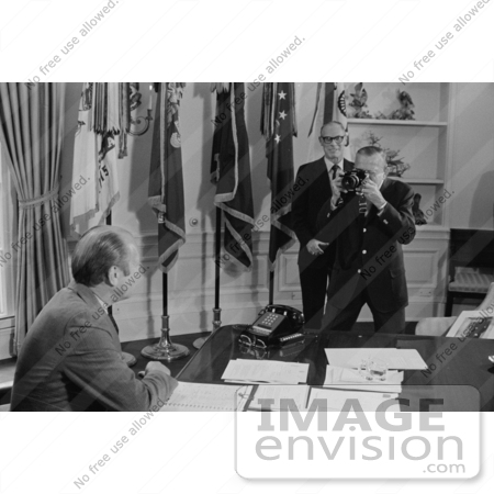 #2470 Gerald Ford Being Photographed by Buck May by JVPD