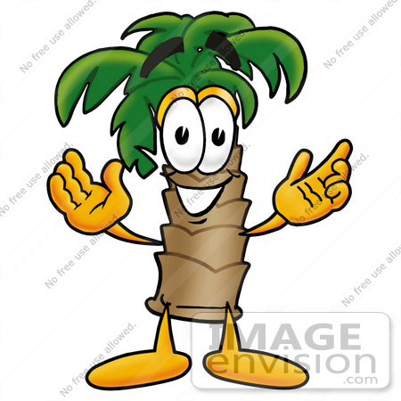 palm tree clipart. Tropical Palm Tree Cartoon