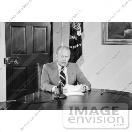 #2524 Gerald Ford Announcing Amnesty for Draft Evaders by JVPD