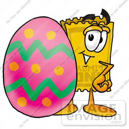 clip art easter eggs. #25417 Clip Art Graphic of a