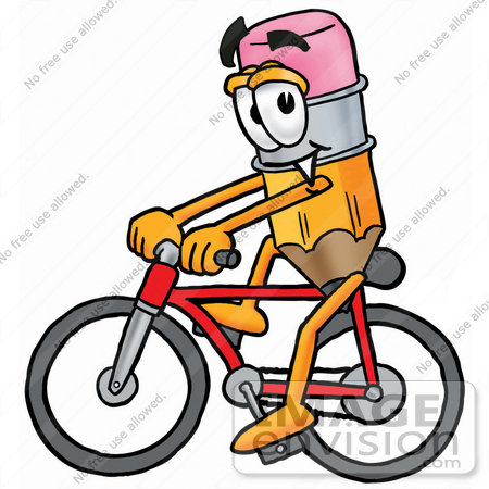 bike riding cartoon. Eraser Cartoon Character