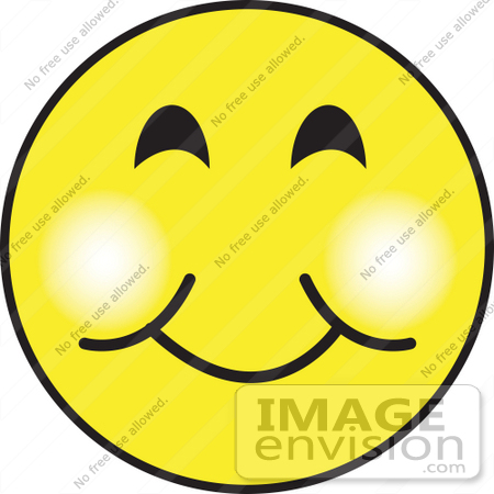  29439 Royaltyfree Cartoon Clip Art of a Friendly Yellow Smiley Face With A