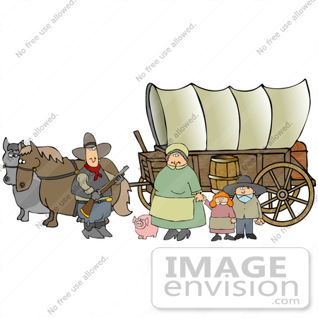 pioneers on oregon trail. of a Pioneer Family With