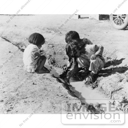 #3058 Children Playing in Ditch by JVPD