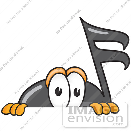 Music Note Mascot Cartoon