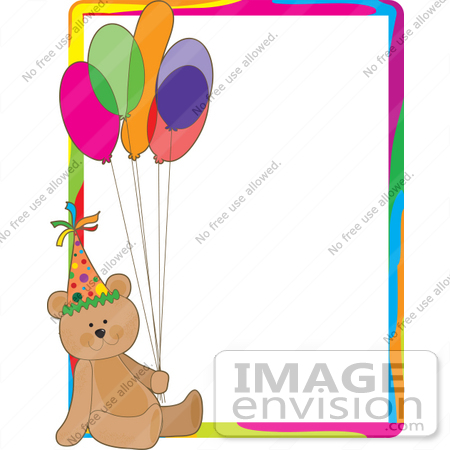 Birthday Party Balloons Clip Art. #33535 Clipart of a Birthday