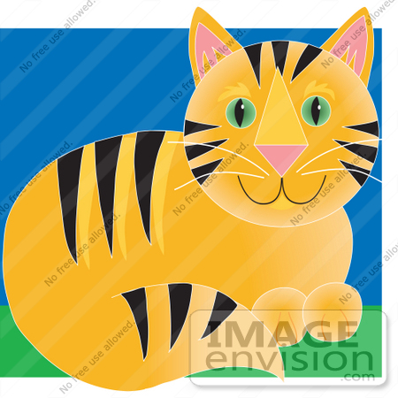 green eyes clipart. Stripes And Green Eyes