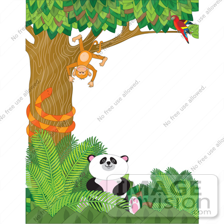 forest trees clipart. #33592 Clip Art Graphic of a