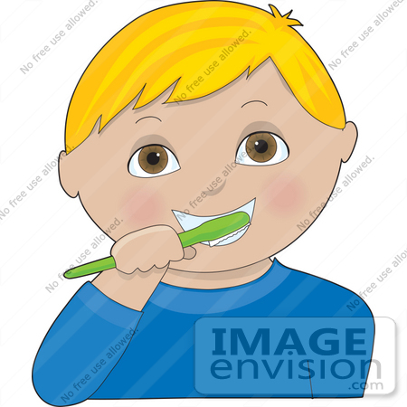brushing teeth clip art. #33609 Clip Art Graphic of a