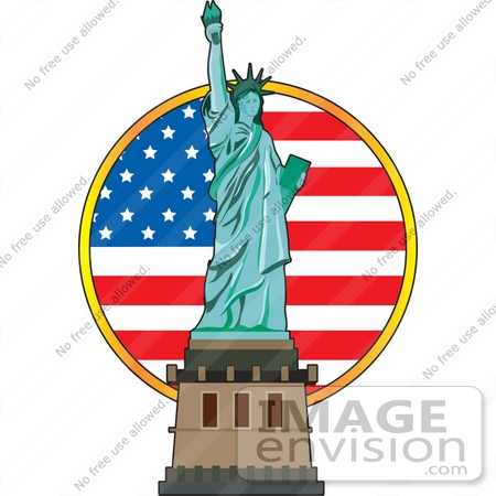 american flag pictures clip art. #33646 Clip Art Graphic of a