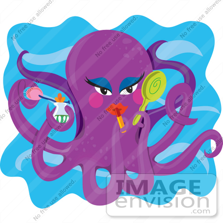 octopus clip art. #34133 Clip Art Graphic of a