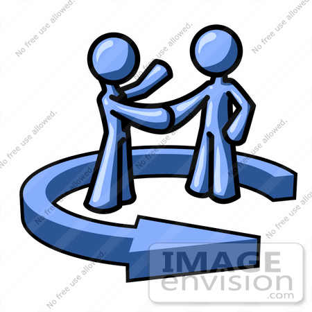 shaking hands clipart. Character Shaking Hands