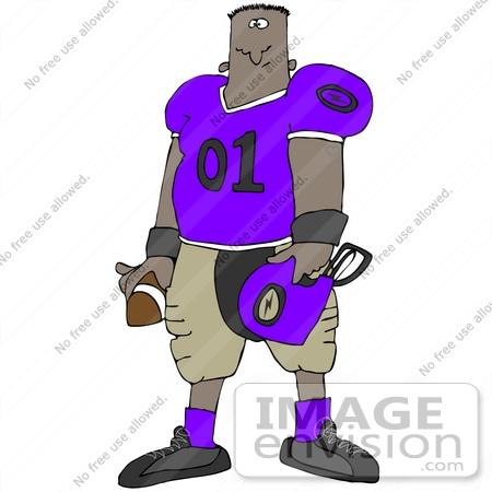free american football clipart. #35692 Clip Art Graphic of a