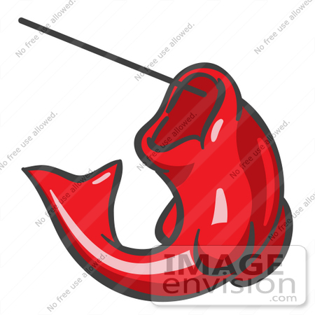 clip art fish hook. #37263 Clip Art Graphic of a