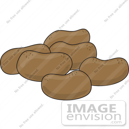 potatoes clip art. #42311 Clip Art Graphic of a