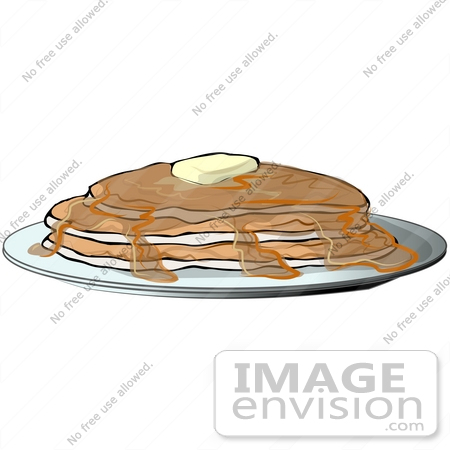 pancakes clip art. #42377 Clip Art Graphic of
