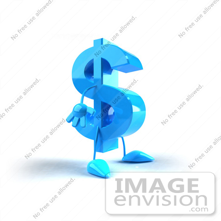 free dollar sign images. 3d Blue Dollar Sign Mascot