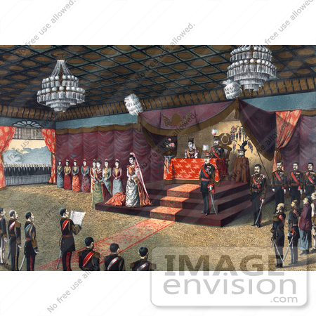  47457 RoyaltyFree Stock Illustration Of The Wedding Receiption Of Crown 