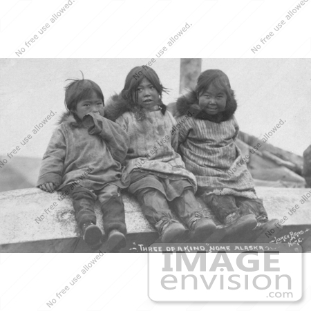 #4831 Three Eskimo Children by JVPD