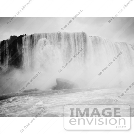 #48808 Royalty-Free Stock Photo Of A Scene Of Rushing Waters Of Horseshoe Falls From The Maid Of The Mist, Niagara Falls, New York by JVPD