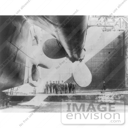 #5232 Rudder and Propellers of RMS Titanic by JVPD