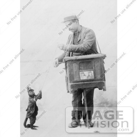#5356 Organ Grinder and Monkey by JVPD