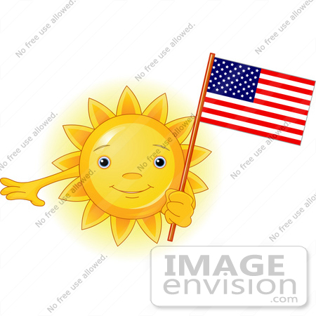 flag day clip art. #56264 Clip Art Of A Glowing