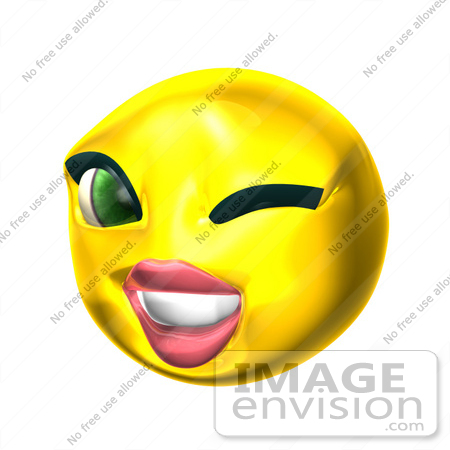 Female Smiley Face Winking
