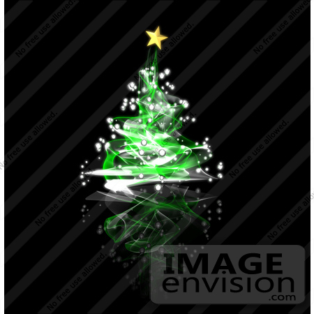 royalty free images christmas. #60822 Royalty-Free (RF) Illustration Of A Green Spiral Christmas Tree -