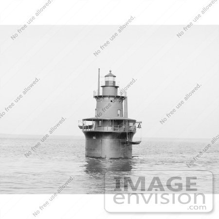 #61040 Royalty-Free Historical Stock Photo Of A View Of Deer Island Light, Boston, Massachusetts, In 1906 by JVPD