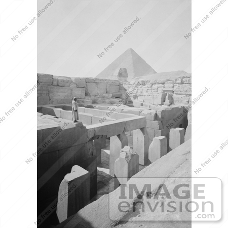 #6474 Temple, Sphinx and Egyptian Pyramid by JVPD