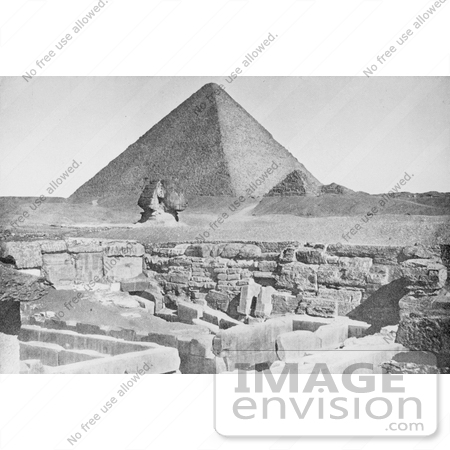 #6485 Temple of Khufu, Great Sphinx and Pyramid by JVPD