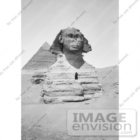 #6510 Front View of the Sphinx at Giza by JVPD