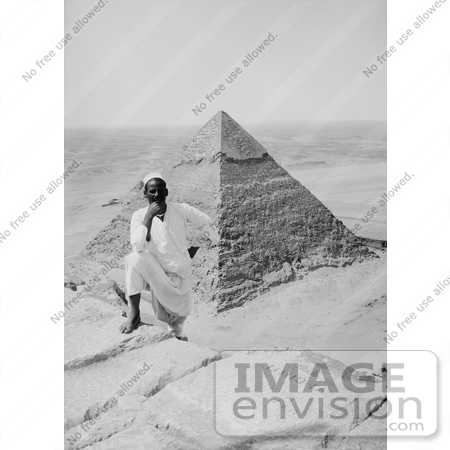 #6512 Second Pyramid From the Summit of Great Pyramid by JVPD