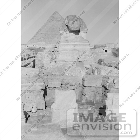 #6526 Temple, Sphinx and Pyramids at Giza by JVPD