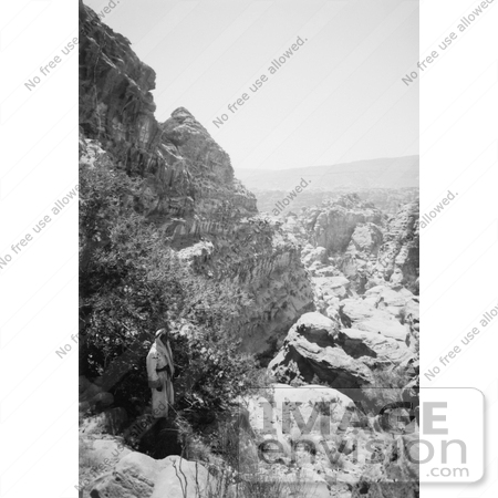 #6683 Man Overlooking Petra by JVPD