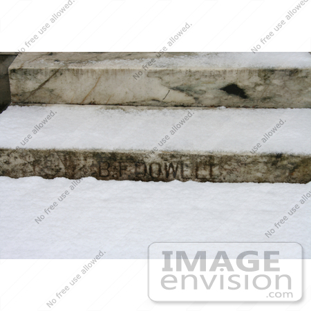 #742 Photograph of the Marble Steps at the BF Dowell House by Jamie Voetsch