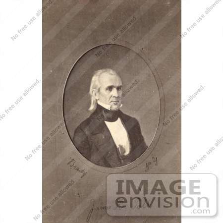 #7573 Picture of President James Knox Polk by JVPD