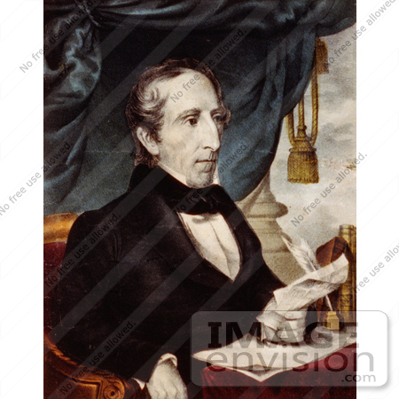 #7645 Image of John Tyler, 10th American President by JVPD