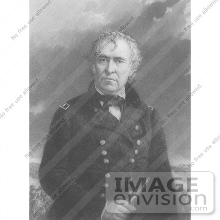 #7715 Picture of Zachary Taylor, 12th President of the United States by JVPD