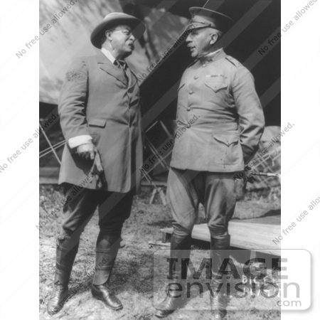 #7865 Picture of Theodore Roosevelt and General Leonard Wood by JVPD