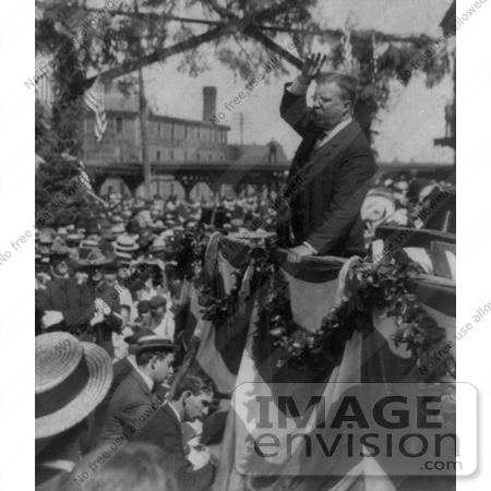 #7904 Picture of Roosevelt Delivering a Speech by JVPD