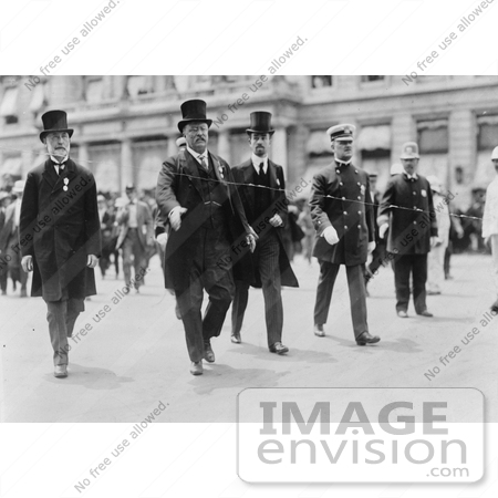 #7910 Picture of Roosevelt, Mayor Gaynor and Cornelius Vanderbilt by JVPD