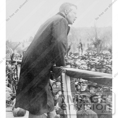 #7968 Picture of Roosevelt Giving Speech at Grand Island by JVPD