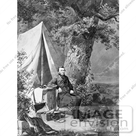 #8135 Picture of Ulysses S Grant in Camp by JVPD