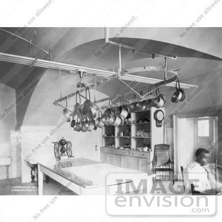 #8218 Picture of White House Kitchen 1906 by JVPD