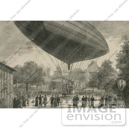 #8443 Picture of an Airship in Paris by JVPD